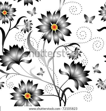 Elegance Seamless color pattern on background, vector illustration