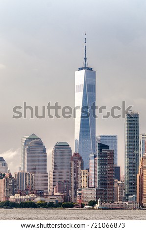 Skyscrapers of Manhattan at the Financial District