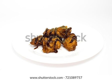 chicken wings on a white background. isolate