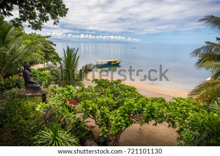 Paradise view at Bunaken Beach, Manado, North Sulawesi - Indonesia Royalty-Free Stock Photo #721101130
