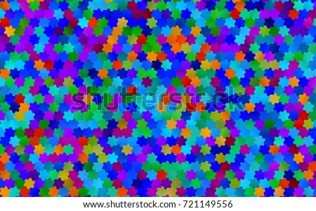 Light Multicolor, Rainbow vector blurry hexagon background design. Geometric background in Origami style with gradient. 