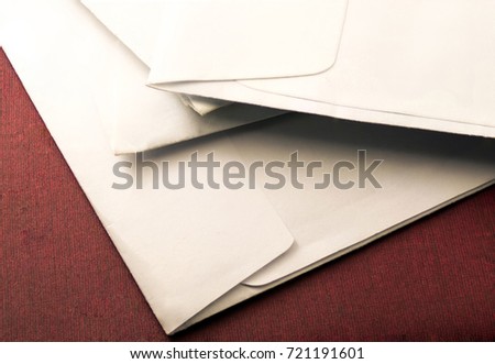 Mail letters in the background