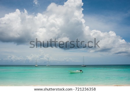 Carribean clouds , Dominican republic