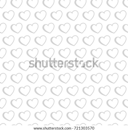 Vector Illustration with Hearts. Abstract Seamless Pattern.