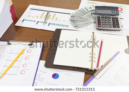 Business and finance concept of office working,