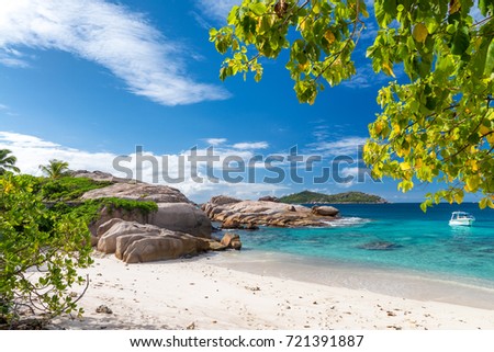 Felicite Island, Seychelles. Royalty-Free Stock Photo #721391887