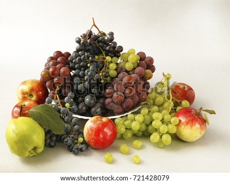 Sweet and juicy summer fruits as a fruit assortment. Photo for micro-stock