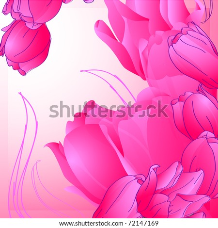 floral background, greeting card