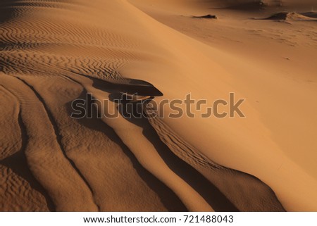Sahara dunes, waves in the sand