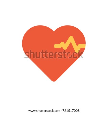heart icon vector. heart flat style design