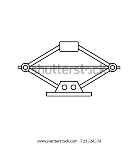 Jack icon. Outline illustration of Jack vector icon for web isolated on white background