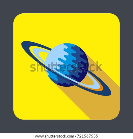 Saturn planet concept background. Cartoon illustration of saturn planet vector concept background for web design