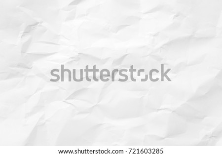 Crumpled paper texture floor background. wrinkled book cover white pastel paint top view; Gray grunge surface empty parchment sheet. Dirty art poster above folds angle craft focus light scene.
