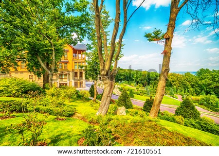 Kiev, Kiyv, Ukraine: the Mezhyhirva Residence situated on the bank of the Dnieper river  of former pro-russian Prime Minister and President Viktor Yanukovych, now a museum
