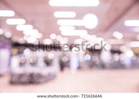 abstract blur in airport for background