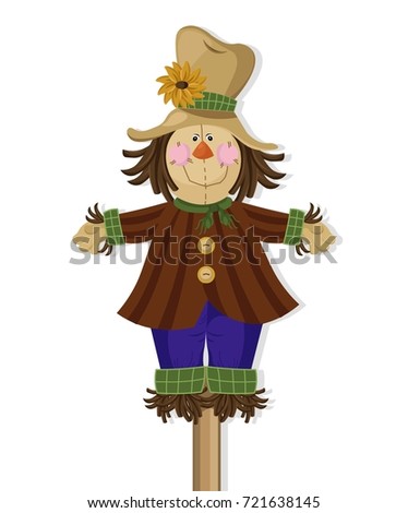 Scarecrow doll Vector cute character