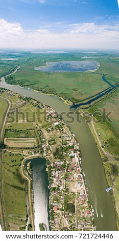 Danube Delta Romania panoramic view