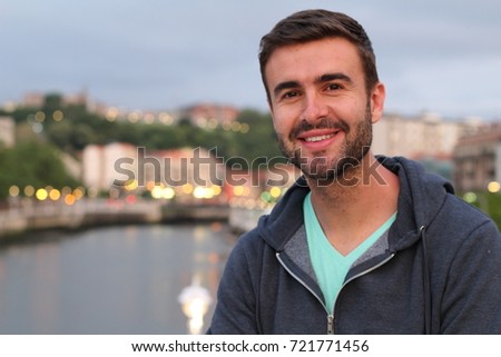 Portrait of handsome thirty years old man Royalty-Free Stock Photo #721771456