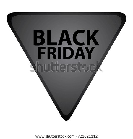 Isolated black friday label on a white background, vector illustration