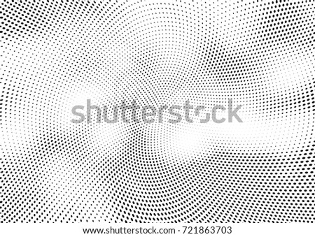 Abstract halftone wave dotted background. Futuristic grunge pattern, dot, circles.  Vector modern optical pop art texture for posters, sites, business cards, cover, labels mock-up, stickers layout