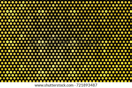 Light Yellow vector modern geometrical circle abstract background. Dotted texture template. Geometric pattern in halftone style with gradient. 