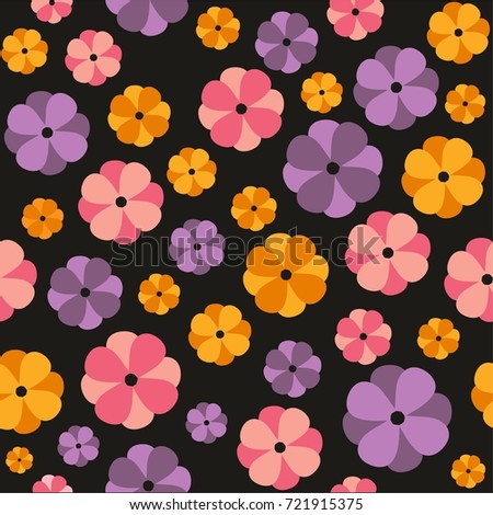 Seamless floral pattern. Vector seamless pattern.