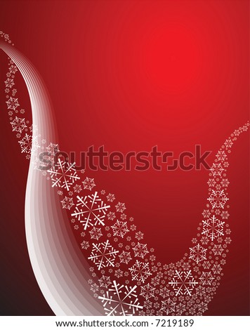 Abstract curves with snowflakes