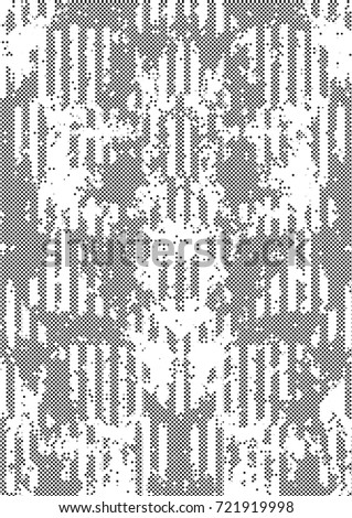 Halftone Background. Grunge Vector Illustration With Ink Dots Texture Design Element. Abstract Image With Dirty, Dotted, Black Circles. Dark Round Particles Backdrop On A White Background.