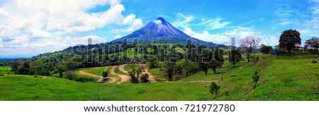 Arenal volcano Costa Rica Royalty-Free Stock Photo #721972780