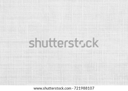 White jute hessian sackcloth canvas sack cloth woven texture pattern background in white light grey color Royalty-Free Stock Photo #721988107