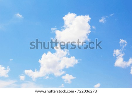 Blue sky with white clouds, Nature background.