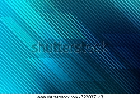 abstract blue background with lines. illustration technology. Royalty-Free Stock Photo #722037163