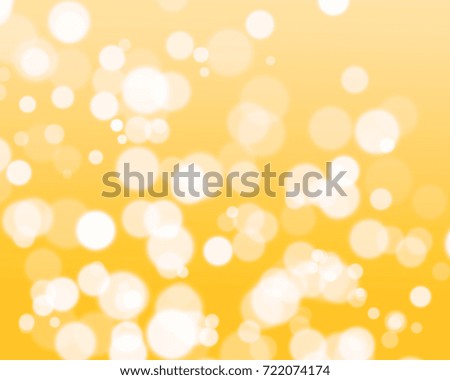 Autumn orange background with bokeh and lens flare, Bright shining lights, Light yellow and white,yellow bokeh abstract glow light backgrounds, Happy holiday. worm elegant soft gold, use for business.