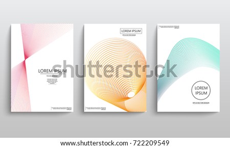 Set of cards with blend liqud colors. Futuristic abstract design. Usable for banners, covers, layout and posters. Vector Royalty-Free Stock Photo #722209549