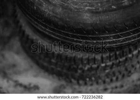 tires in the garage
