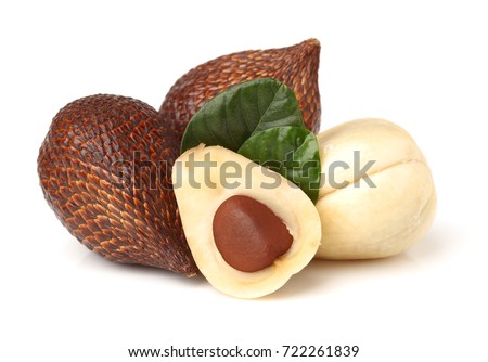 Salak Fruit On White Background
