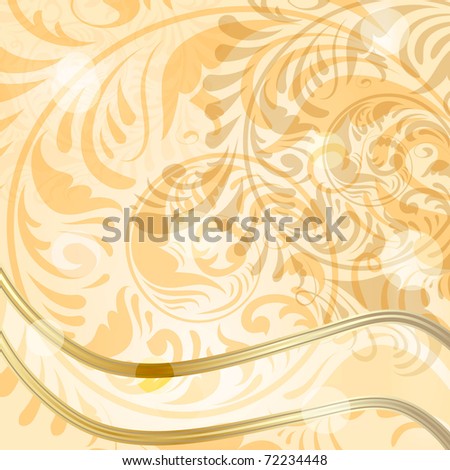 vector abstract spring floral background with frame for your text,  clipping masks, eps10