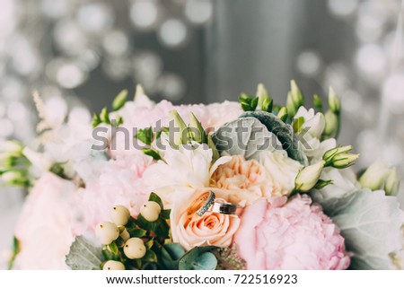 wedding bouquet of beautiful flowers