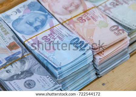 turkish banknote money