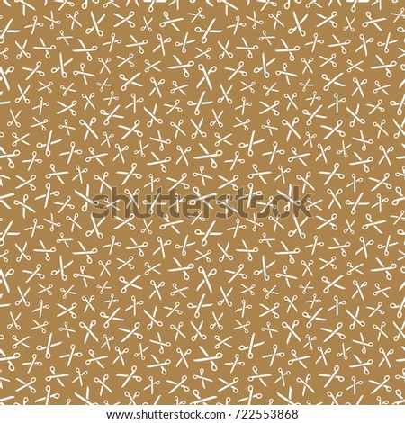 Scissors. Seamless pattern. Abstract background. Vector illustration. 