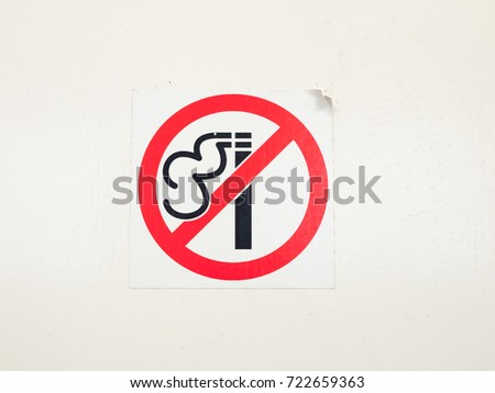 no smoking sign red circle white background; essex; england; UK