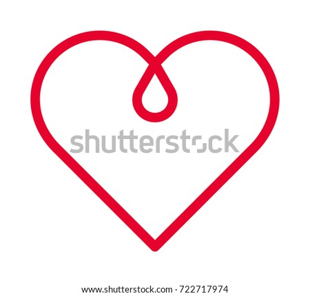 Heart vector outline icon