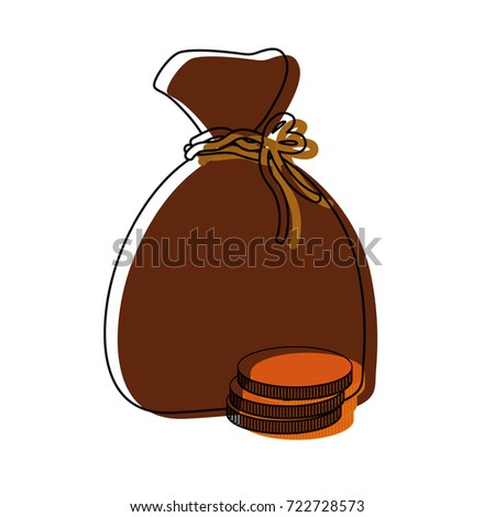 money bag  vector illustration