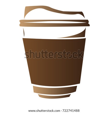 Isolated abstract coffee mug logo, Vector illustration
