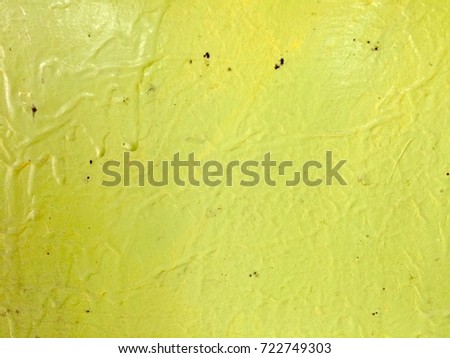 Yellow green paint metal texture background