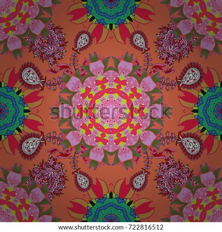 Cute Floral pattern in the small flower. Vector illustration. Seamless.