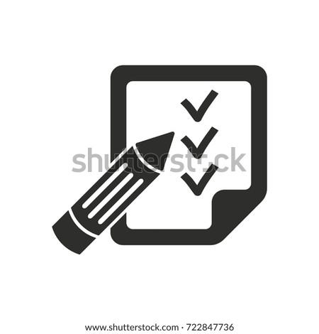 Notepad vector icon. Black illustration isolated on white background for graphic and web design.