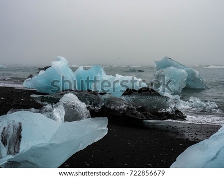 Iceberg. Atlantic ocean. Iceland
