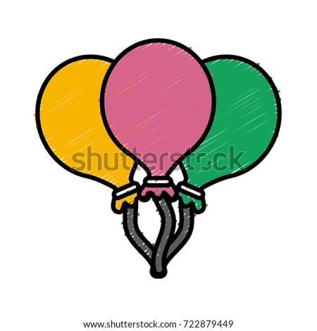 Balloons celebration symbol