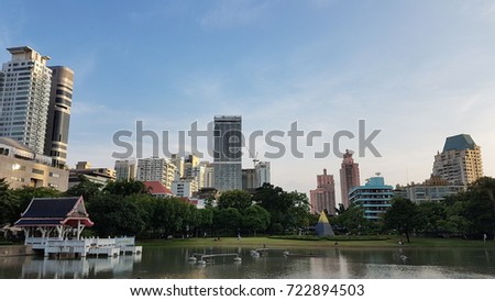 Downtown of Bangkok city.